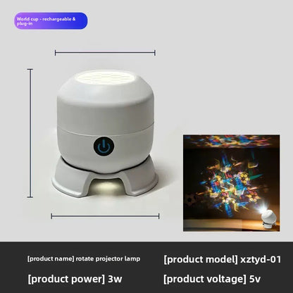 Rotating Starry Sky Projection Night Light