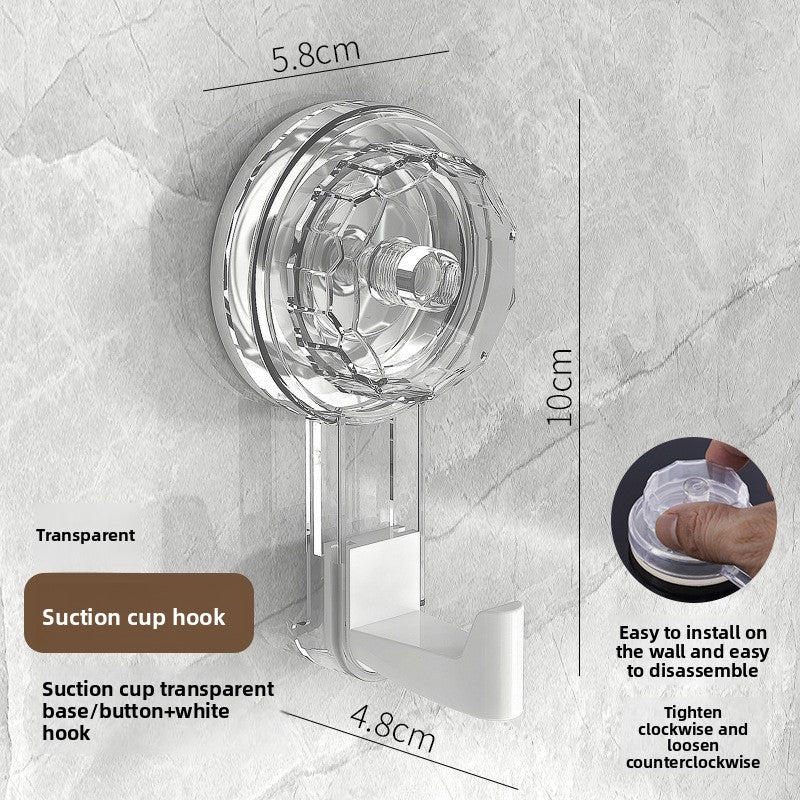 Rotating Suction Cup Hook for Bathroom Kitchen
