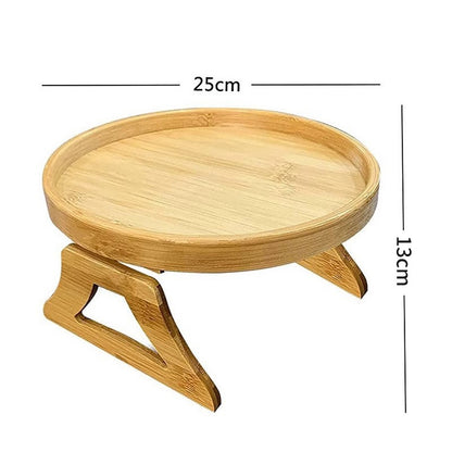 Round Bamboo Serving Tray