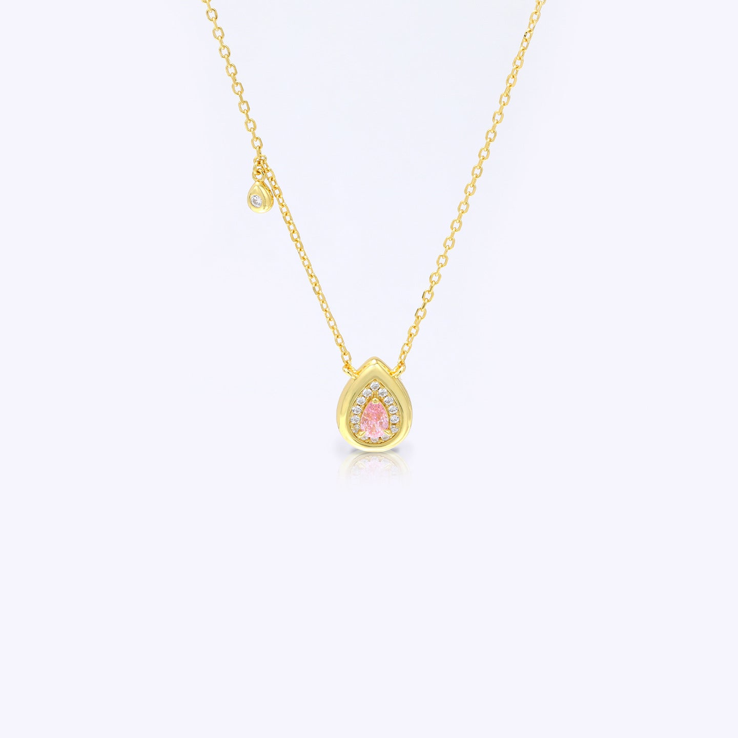 Round Birthstone Zircon Necklace