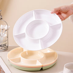 Dried fruit plate household white