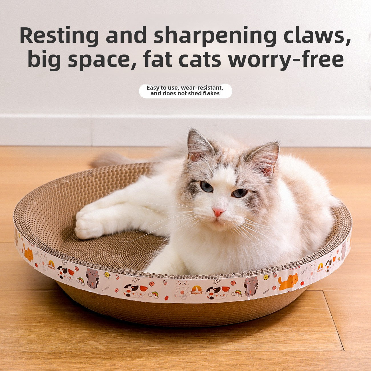 Round Corrugated Paper Cat Bed