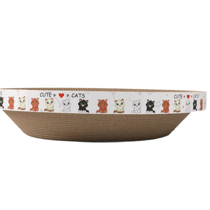 Round Corrugated Paper Cat Bed