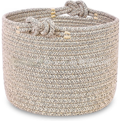 Round Cotton Rope Storage Basket