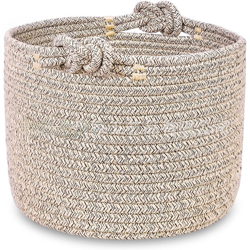 Round Cotton Rope Storage Basket