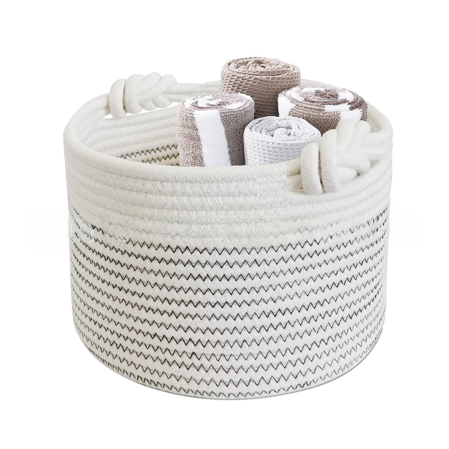 Round Cotton Rope Storage Basket