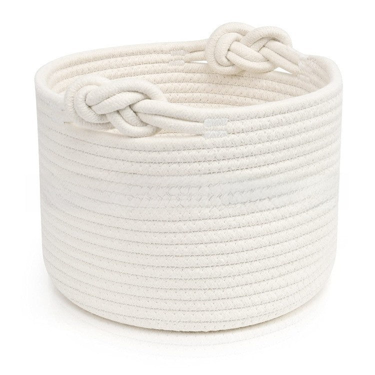 Round Cotton Rope Storage Basket