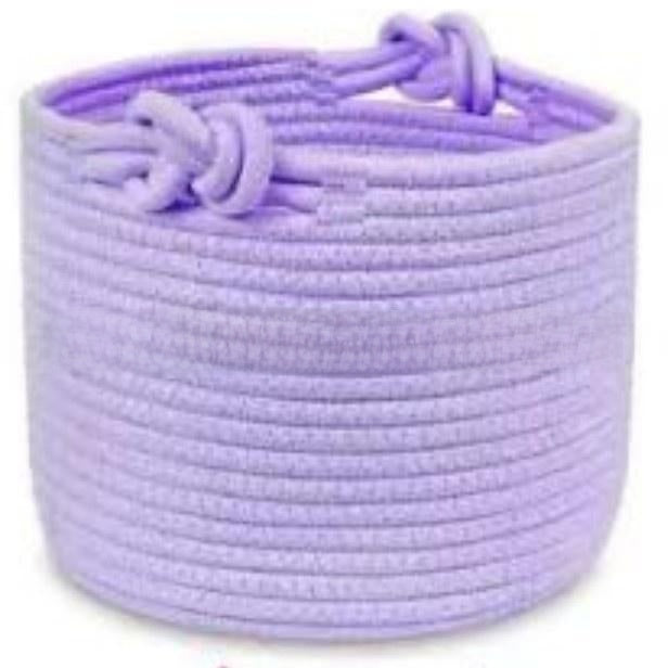 Round Cotton Rope Storage Basket