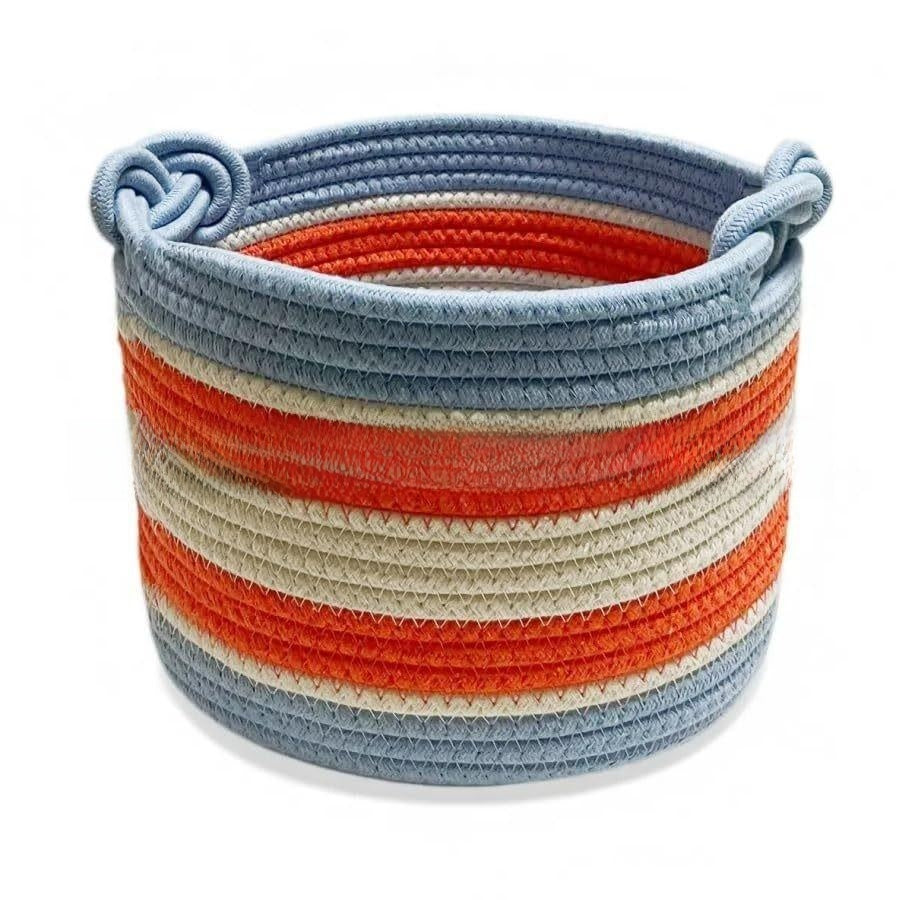 Round Cotton Rope Storage Basket