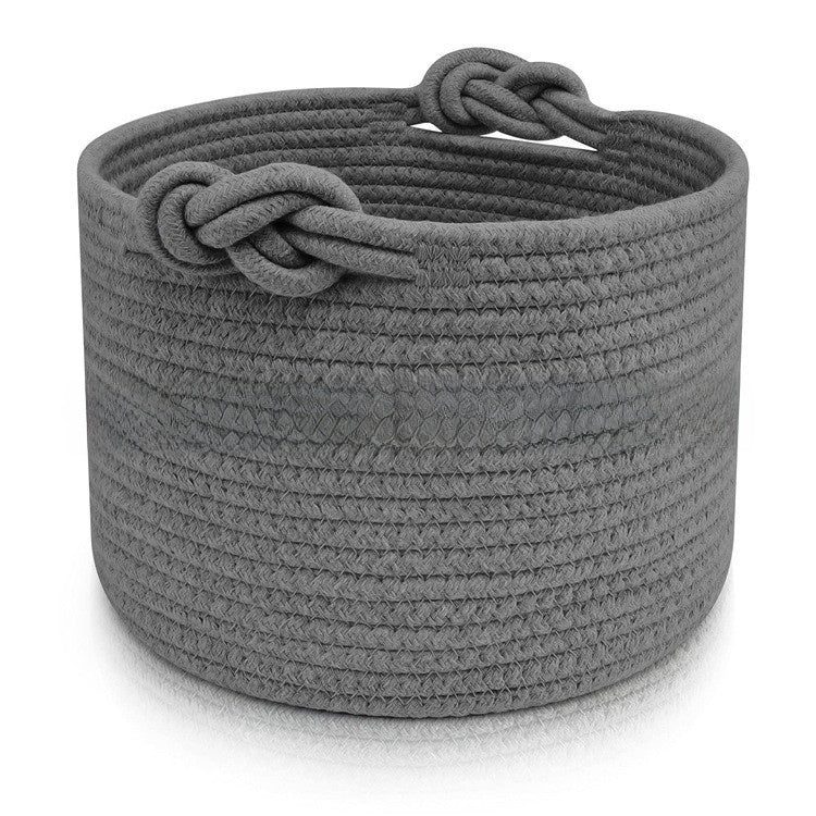 Round Cotton Rope Storage Basket