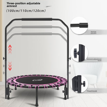 Round fitness trampoline