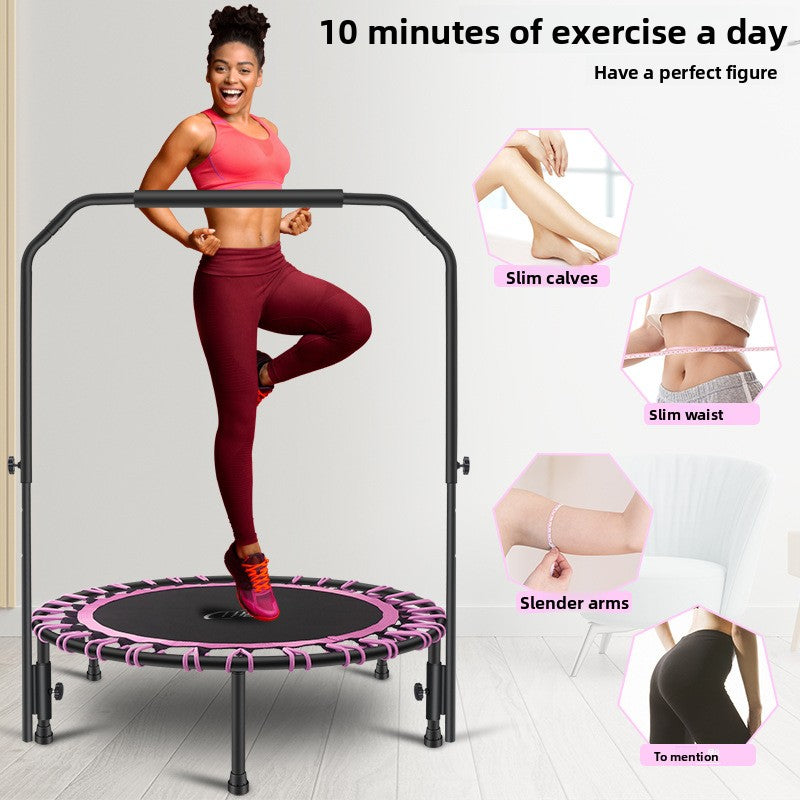 Round fitness trampoline