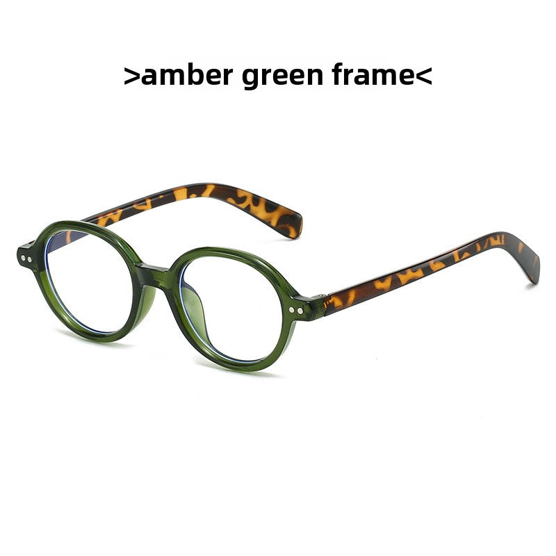 Round Frame Anti-Blue Light Reading Glasses