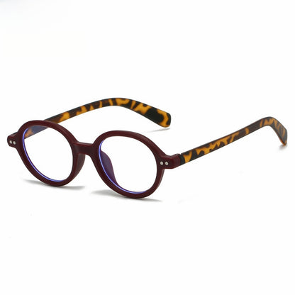 Round Frame Anti-Blue Light Reading Glasses