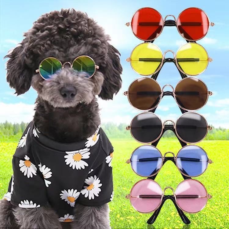 Round Frame Pet Sunglasses
