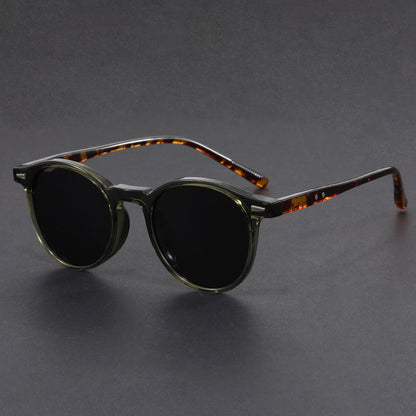Round Frame Polarized Sunglasses