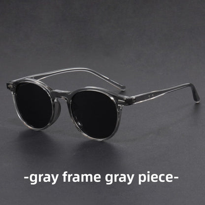 Round Frame Polarized Sunglasses