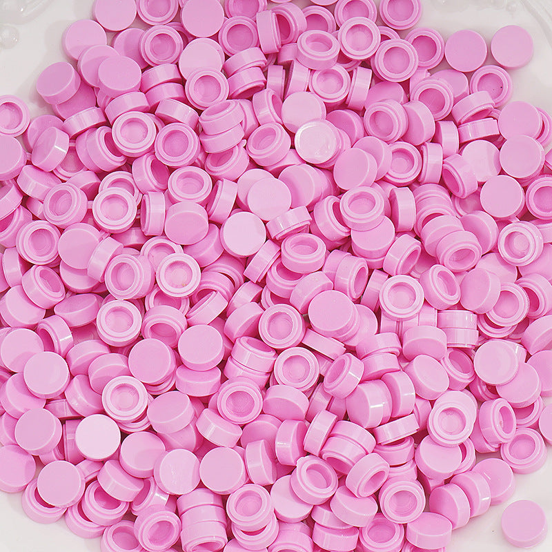 Round Glossy Plastic Beads for DIY Crafts