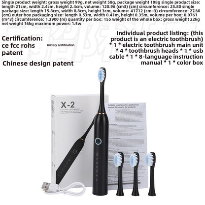 Round-head rotating electric toothbrush