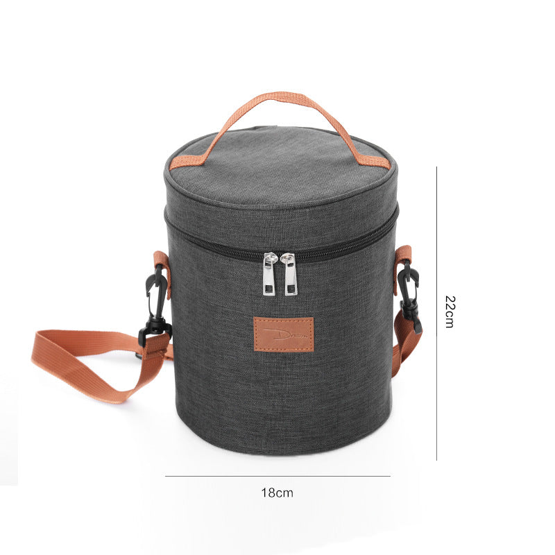 round lunch bag