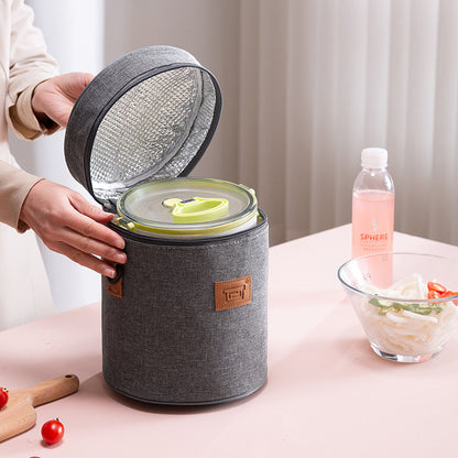 round lunch bag
