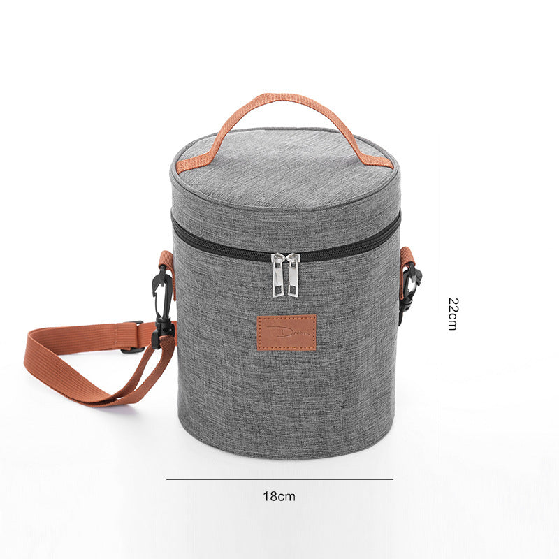 round lunch bag