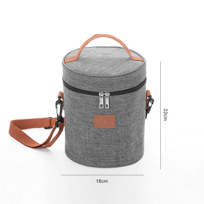 round lunch bag