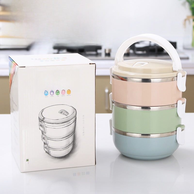 Round lunch box