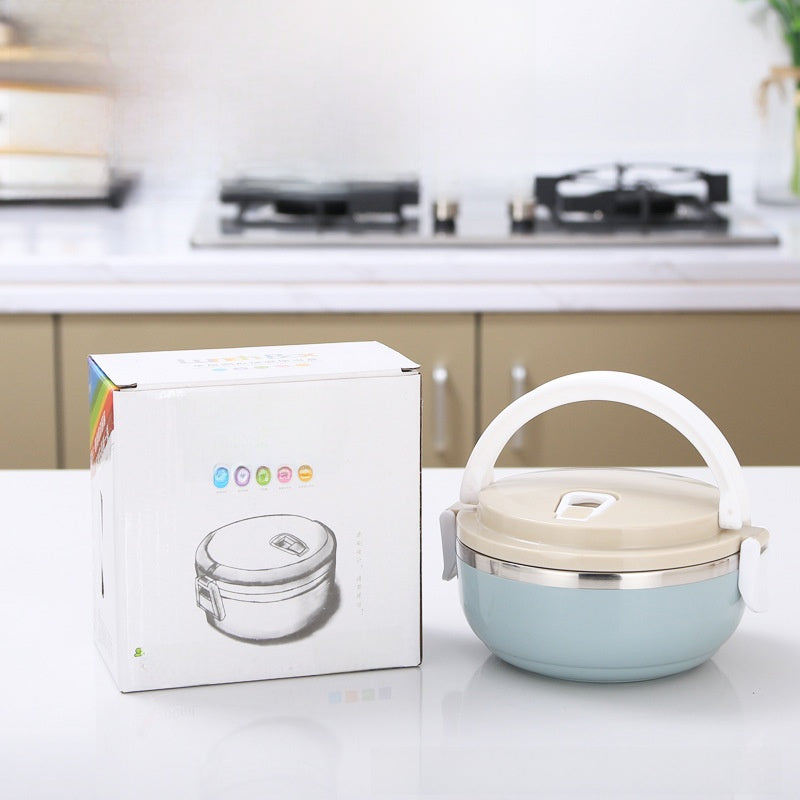 Round lunch box