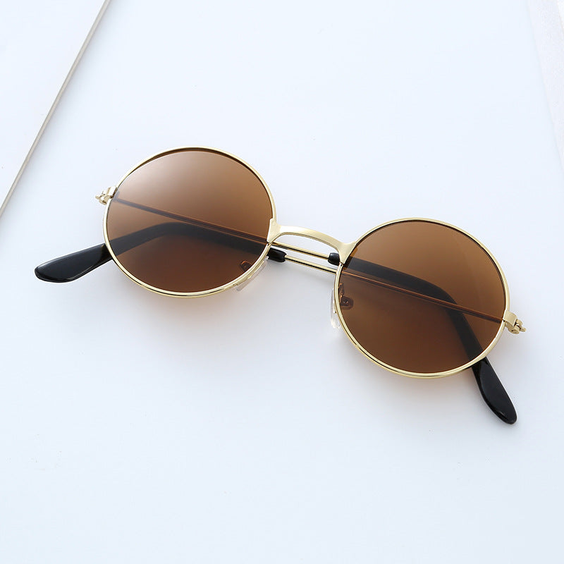 Round Metal Frame Sunglasses