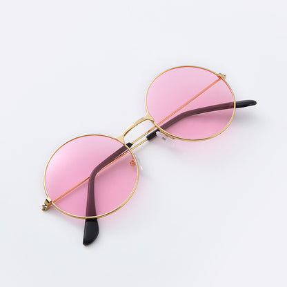 Round Metal Frame Sunglasses