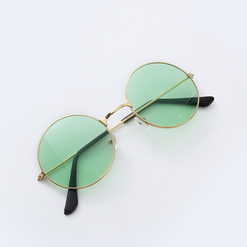Round Metal Frame Sunglasses