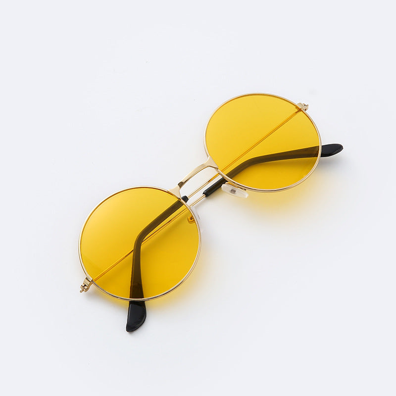 Round Metal Frame Sunglasses
