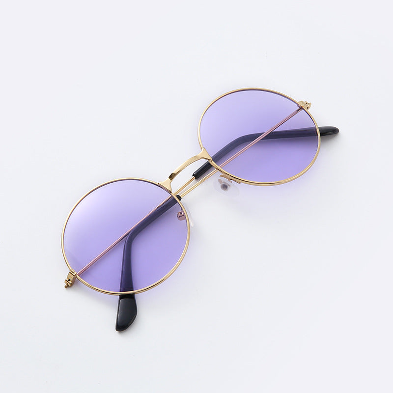 Round Metal Frame Sunglasses