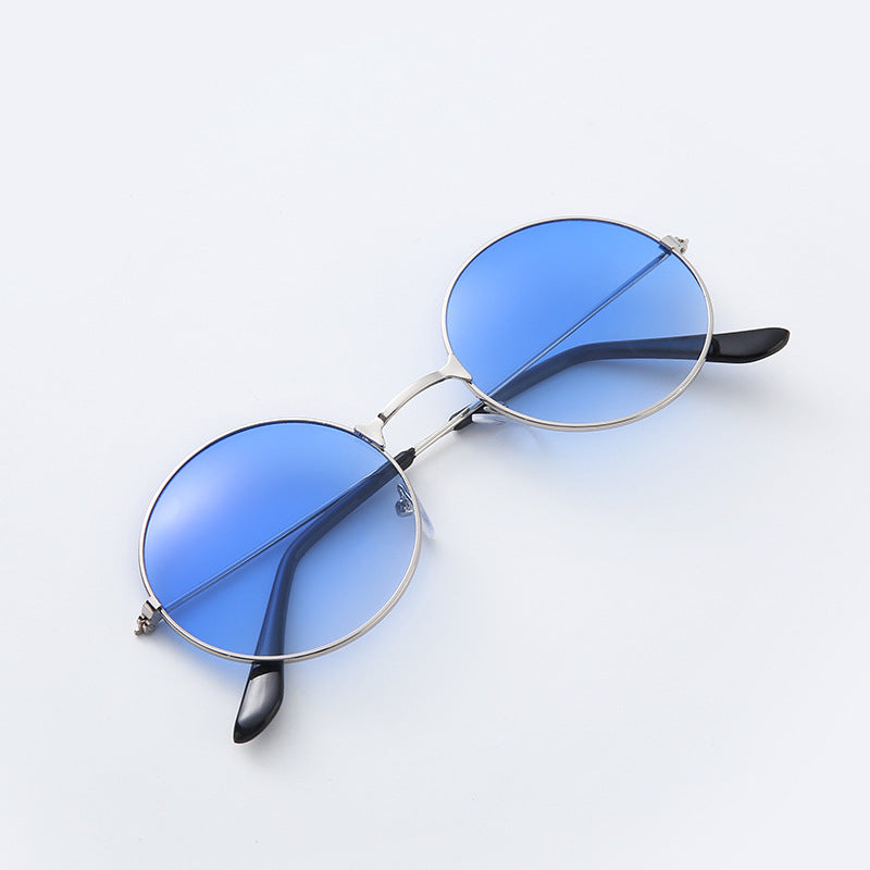 Round Metal Frame Sunglasses