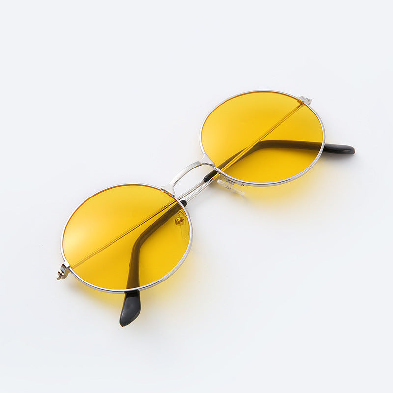 Round Metal Frame Sunglasses
