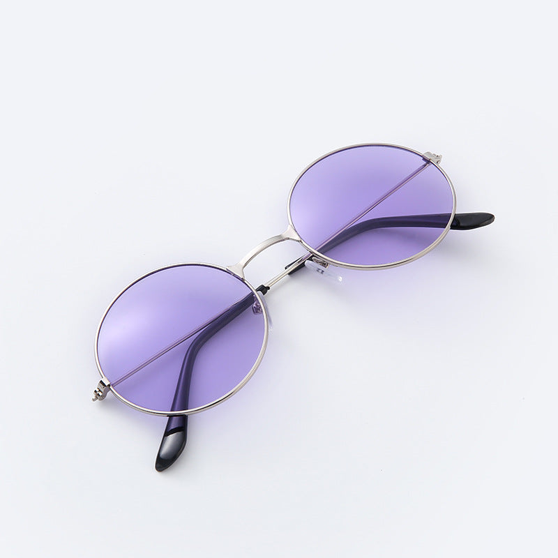 Round Metal Frame Sunglasses
