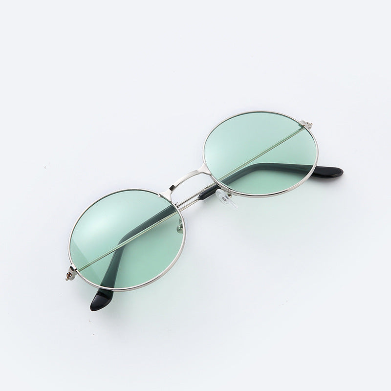 Round Metal Frame Sunglasses