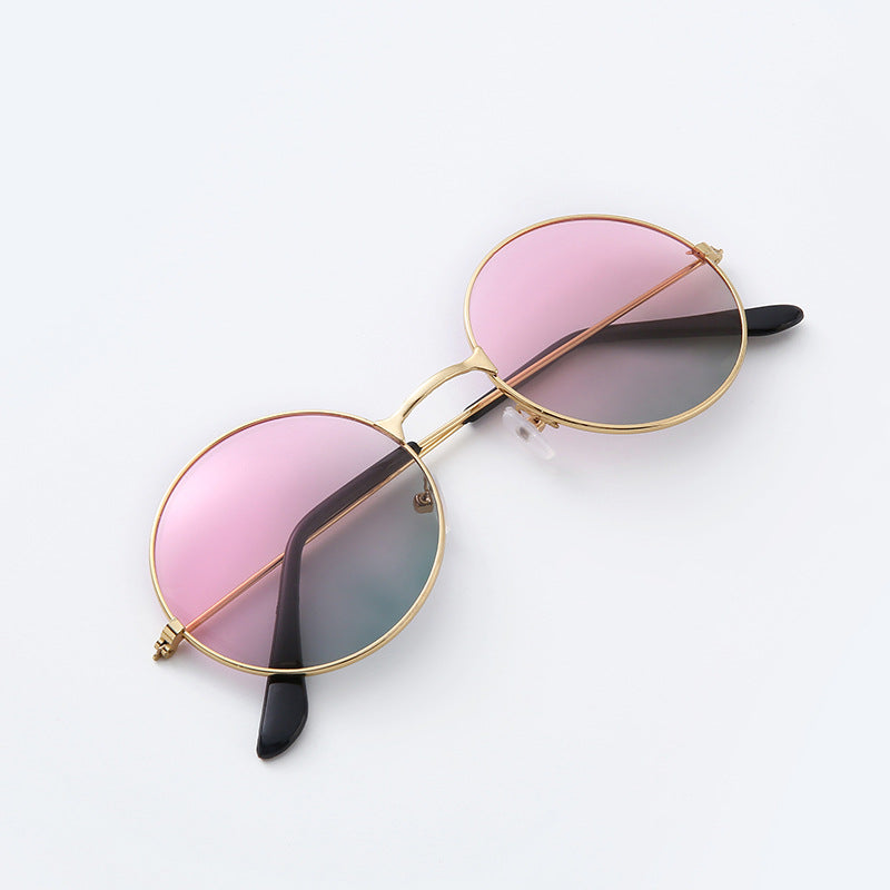 Round Metal Frame Sunglasses