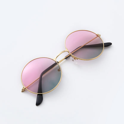 Round Metal Frame Sunglasses