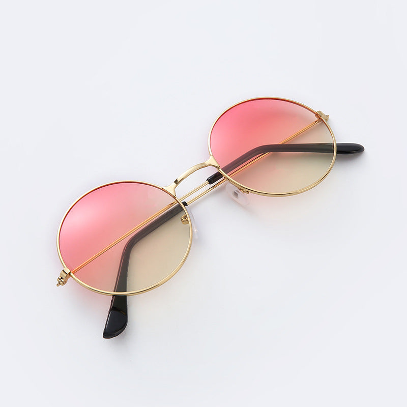 Round Metal Frame Sunglasses