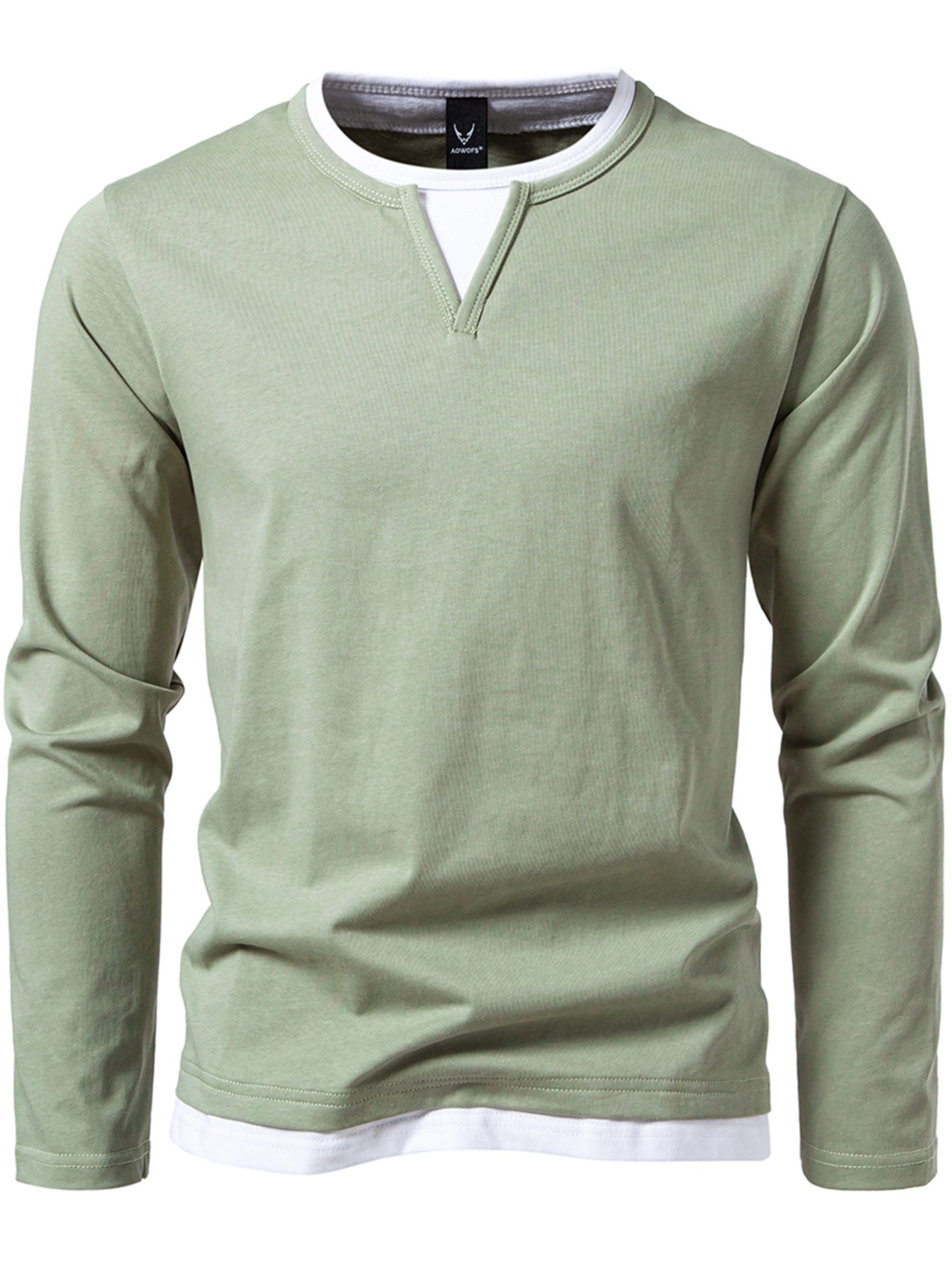 Round-neck base T-shirt