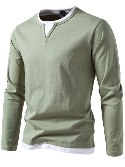 Round-neck base T-shirt