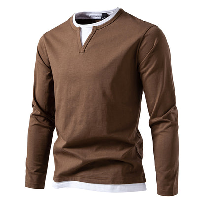 Round-neck base T-shirt