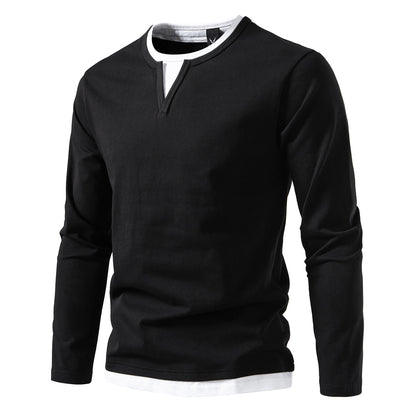 Round-neck base T-shirt