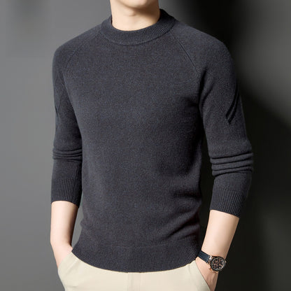 Round-neck casual sweater