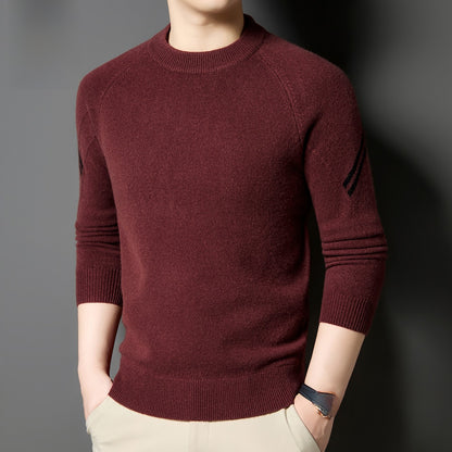 Round-neck casual sweater