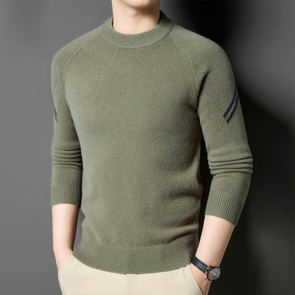 Round-neck casual sweater