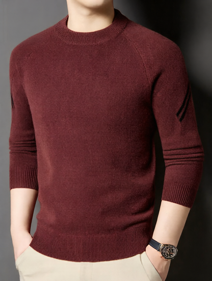 Round-neck casual sweater
