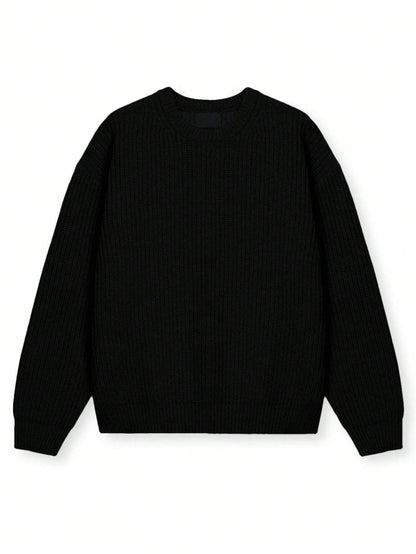 Round Neck Cotton Sweater for Women